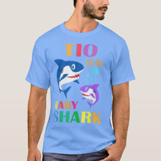 Tio Of The Baby Birthday Shark Tio Shark Christmas T-Shirt