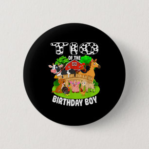 Tio Of The Bday Boy Farm Animals Matching Farm The 6 Cm Round Badge