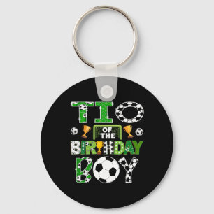 Tio Of The Birthday Boy Soccer Player Game Day Key Ring