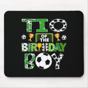 Tio Of The Birthday Boy Soccer Player Game Day Mouse Mat