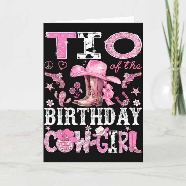 Tio Of The Birthday Cow-girl Nk Disco Rodeo Tio  Card (Front)