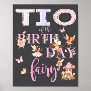 Tio Of The Birthday Fairy Birthday Girl Magical Fa Poster