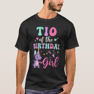 Tio Of The Birthday For Girl Dinosaur T-Rex Party T-Shirt