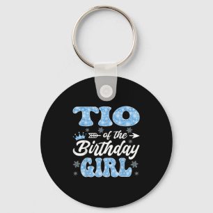 Tio Of The Birthday Girl Snowflakes Winter Christm Key Ring