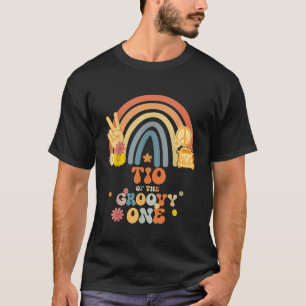 Tio of the Groovy One Rainbow Boho Birthday Party T-Shirt