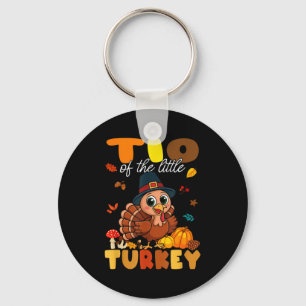 Tio Of The Little Turkey Thanksgiving Baby Shower  Key Ring