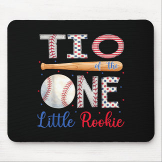 Tio Of The One Little Rookie 1st Birthday Boy Mouse Mat
