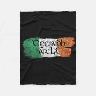 Tiocfaidh Ar La Vintage Ireland Irish Republican F Fleece Blanket