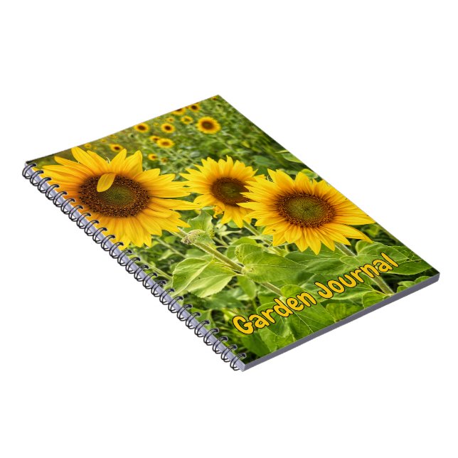 "Tioga Sunflowers" Spiral Notebook (Right Side)