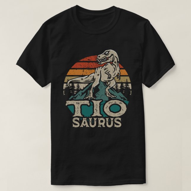 Tiosaurus Dinosaur Uncle Saurus Father's Day T-Shi T-Shirt (Design Front)