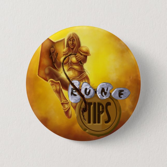 Tip.It Gilded Warrior 6 Cm Round Badge (Front)