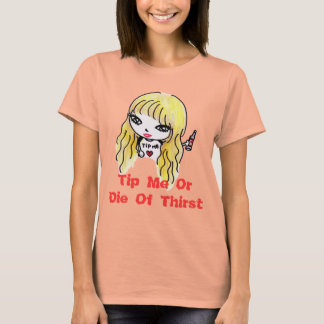 Tip Me- Liz doll (Burnout Tee) T-Shirt