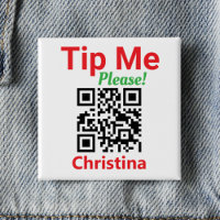 Tip Me. Request a Tip. Staff Tipping QR Code on a