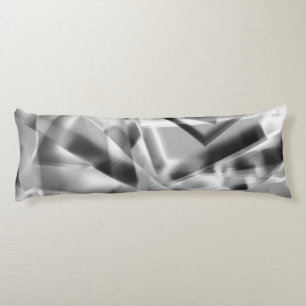 Tip of square pieces of some acrylic, grey white body cushion