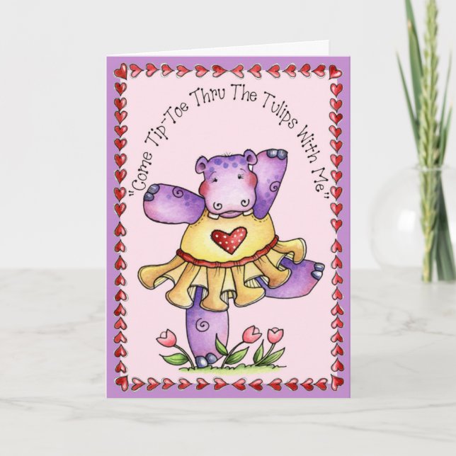Tip Toe - Greeting Card (Front)