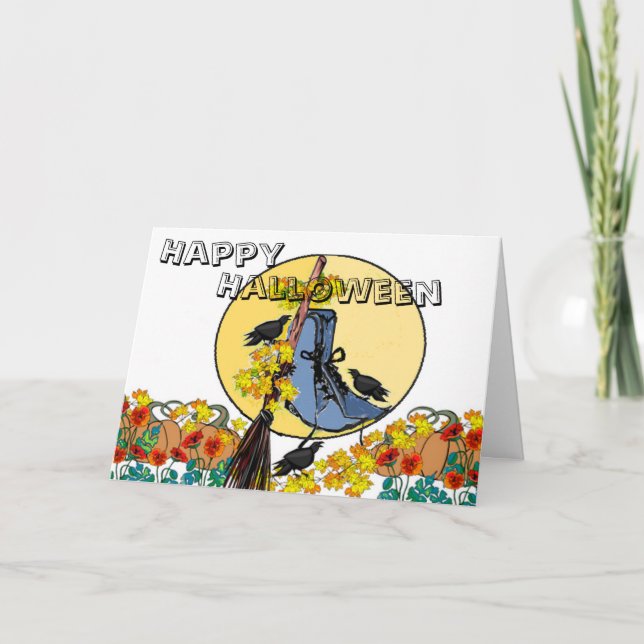 Tip Toe Through the Pumpkin Patch With Me Card (Front)