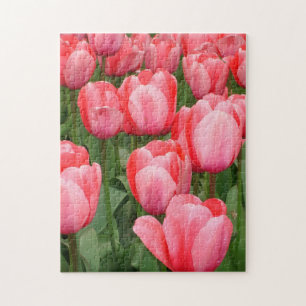 Tip Toe Thru the Tulips Puzzle, 11" x 14", 252 pcs Jigsaw Puzzle