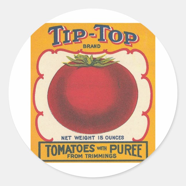 Tip-Top Tomatoes Vintage Label (Front)