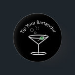 Tip Your Bartender Martini Pin<br><div class="desc">Official Tip Your Bartender Merchandise.</div>