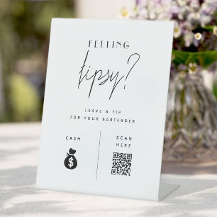 Tip Your Bartender QR Code Sign