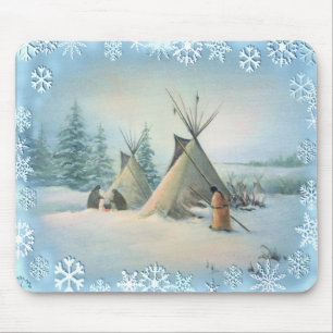 TIPI CAMP SQUAW by SHARON SHARPE Mouse Mat