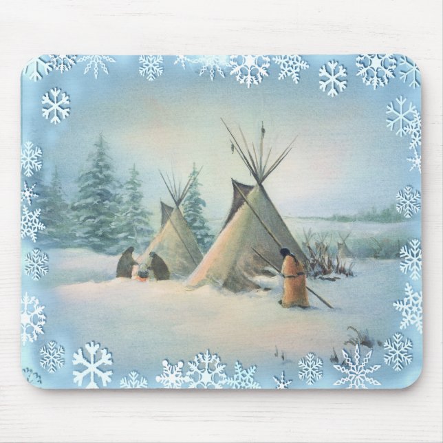 TIPI CAMP SQUAW by SHARON SHARPE Mouse Mat (Front)