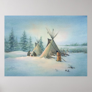 TIPI CAMP SQUAW by SHARON SHARPE Poster