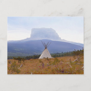 Tipi, Chief Mountain, Glacier National Park Postcard