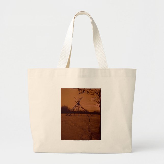 Tipi Frame Large Tote Bag (Front)