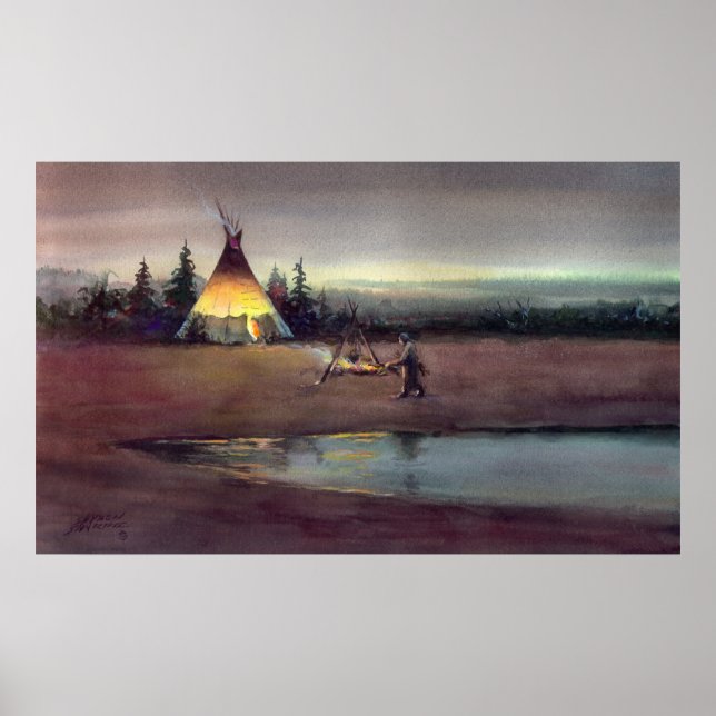 TIPI LIGHTS by SHARON SHARPE Poster (Front)