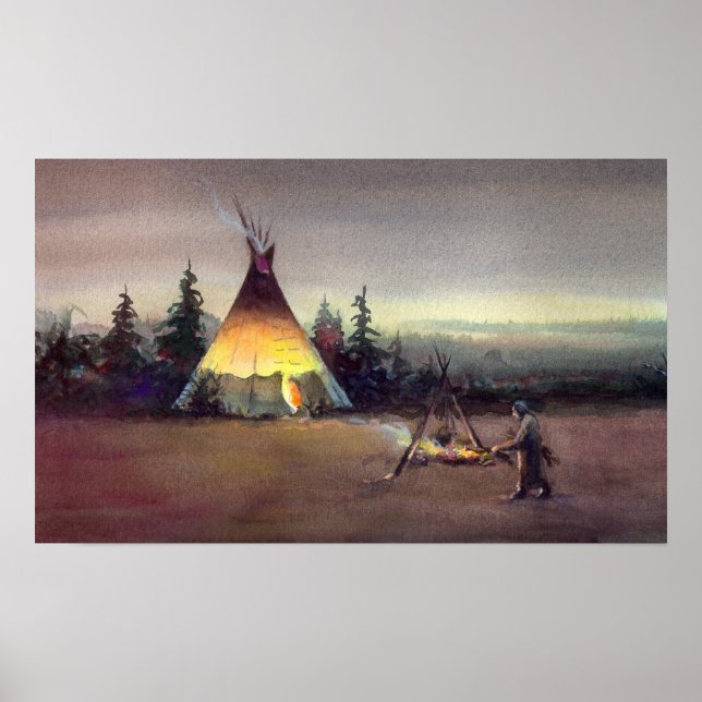 TIPI LIGHTS by SHARON SHARPE Poster (Front)