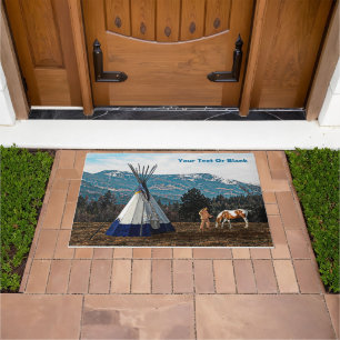 Tipi - Winter Camp Doormat