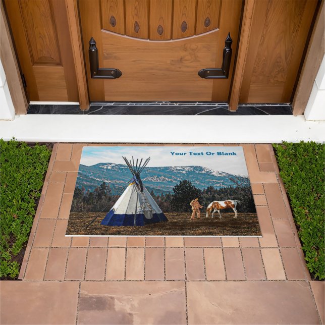 Tipi - Winter Camp Doormat (Outdoor)
