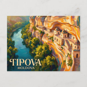 Tipova Monastery Moldova Postcard
