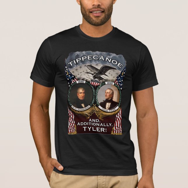 Tippecanoe 1840 Election Men's Dark Shirt (Front)