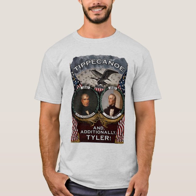 Tippecanoe 1840 Election Men's Light Shirt (Front)