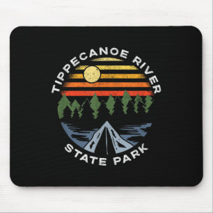 Tippecanoe River State Park Indiana Forest Camping Mouse Mat