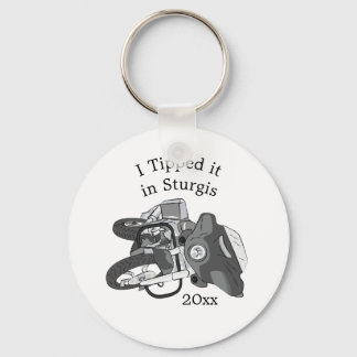 Tipped it Motorcycle Bike Key Ring