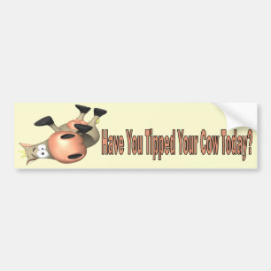 Tipped Your Cow Bumper Sticker