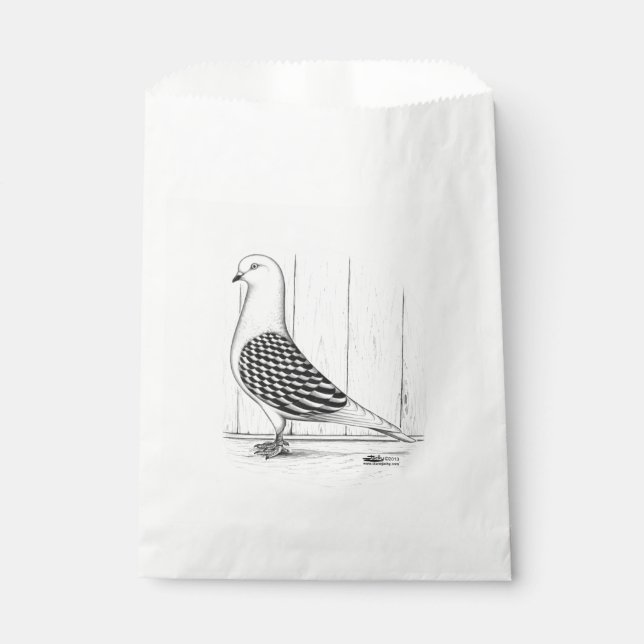 Tippler Shield Marked Pigeon Favour Bags (Front)