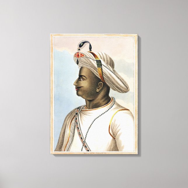 Tippoo Sultan (1749-99) plate from 'Picturesque Sc Canvas Print (Front)