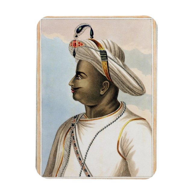 Tippoo Sultan (1749-99) plate from 'Picturesque Sc Magnet (Vertical)