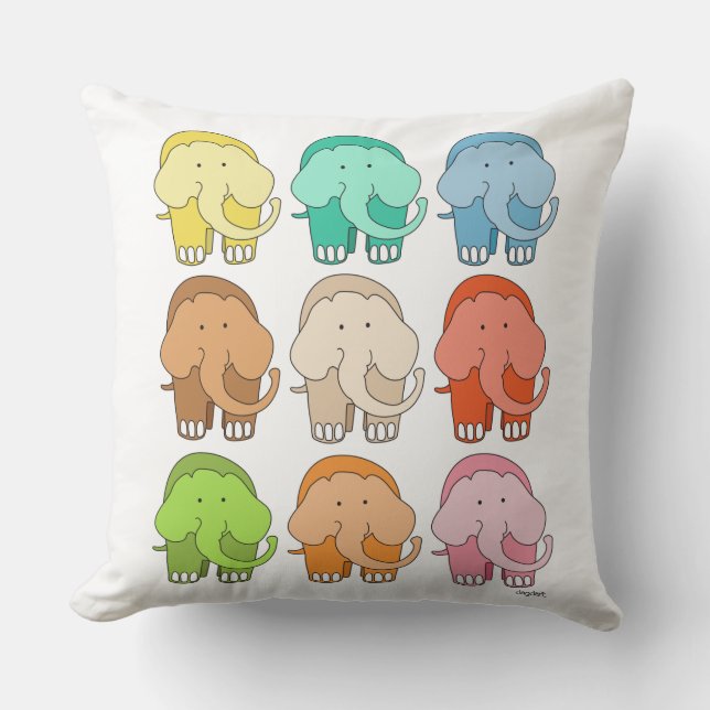 Tippy Toes Elephant  Cushion (Front)