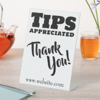 Tips Appreciated Cash Gratuities Website Link