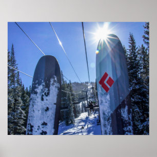 Tips Up // Skilift Riding Blue Mountain Poster