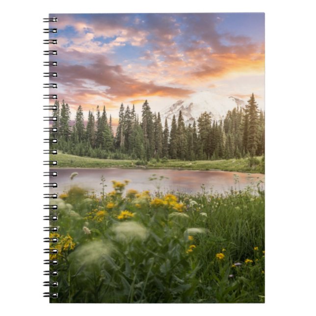 Tipsoo Lake of Mt.Rainier Notebook (Front)