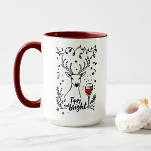 Tipsy and Bright Deer  Mug