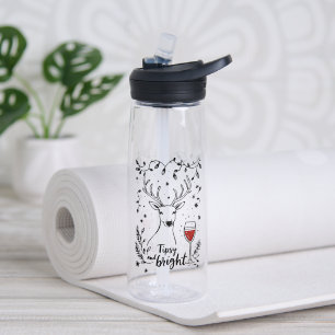 Tipsy and Bright Deer  Water Bottle