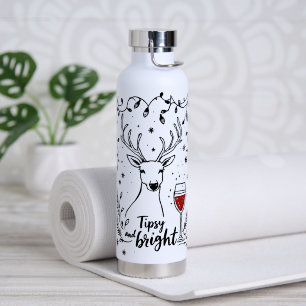 Tipsy and Bright Deer  Water Bottle