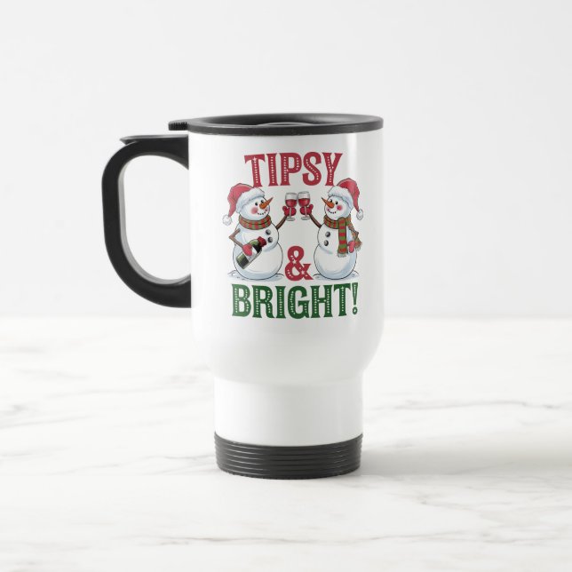 Tipsy and Bright Travel Mug (Left)